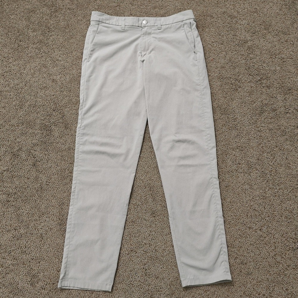 Lululemon ABC Pant Relaxed Fit Casual Beige Textured Men's 32 Pre-Owned - Picture 2 of 12
